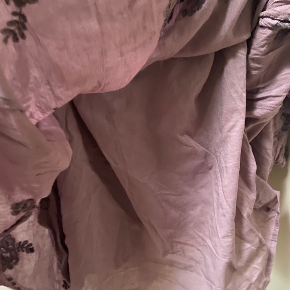 Free People Boho purple long sleeve tunic dress - Picture 9 of 9